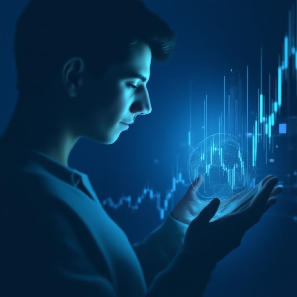 Trend takip eden trader grafiklerle çalışıyor